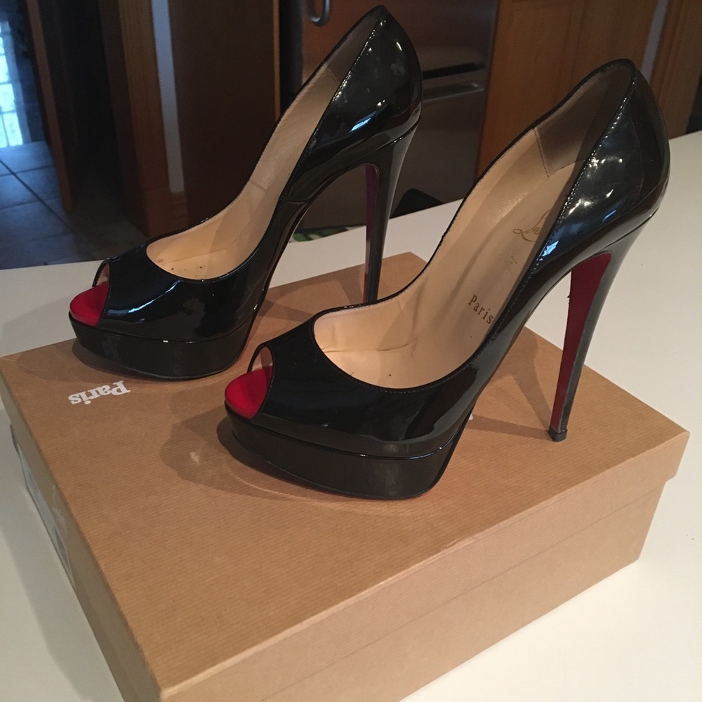 Christian Louboutin lady peep 150 Parent 37.5